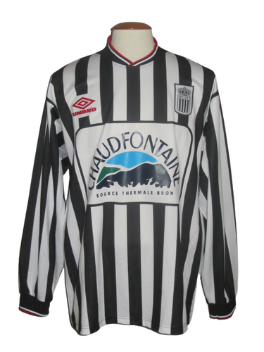 RCS Charleroi 2000-01 Home shirt MATCH ISSUE/WORN #8 Ronald Foguenne