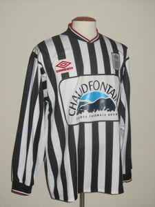 RCS Charleroi 2000-01 Home shirt MATCH ISSUE/WORN #8 Ronald Foguenne