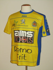 Waasland Beveren 2014-15 Home shirt MATCH ISSUE/WORN #16 Renaud Emond *signed*