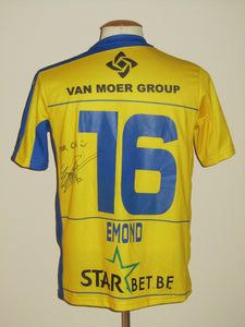 Waasland Beveren 2014-15 Home shirt MATCH ISSUE/WORN #16 Renaud Emond *signed*