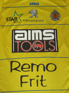 Waasland Beveren 2014-15 Home shirt MATCH ISSUE/WORN #16 Renaud Emond *signed*