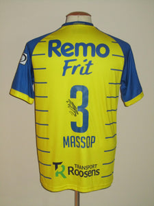 Waasland-Beveren 2018-19 Home shirt MATCH ISSUE/WORN #3 Milan Massop *signed*