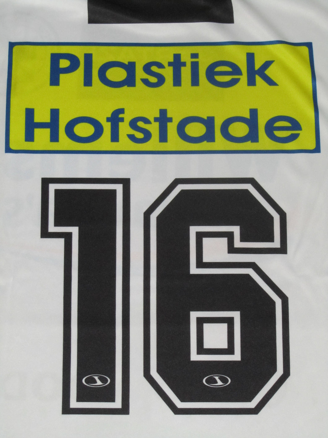 Eendracht Aalst 2015-16 Home shirt MATCH ISSUE/WORN #16 Jore Trompet - #22 Kyan Van Impe