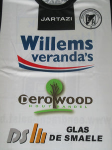 Eendracht Aalst 2015-16 Home shirt MATCH ISSUE/WORN #16 Jore Trompet - #22 Kyan Van Impe
