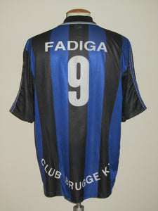 Club Brugge 1998-99 Home shirt XXL #9 Khalilou Fadiga