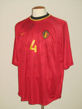 Load image into Gallery viewer, Rode Duivels 2000-02 Home shirt XL #4 Eric Van Meir *signed*