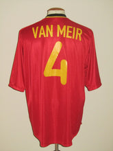 Load image into Gallery viewer, Rode Duivels 2000-02 Home shirt XL #4 Eric Van Meir *signed*