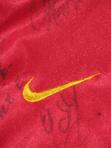 Rode Duivels 2000-02 Home shirt XL #4 Eric Van Meir *signed*