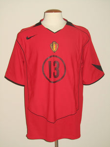 Rode Duivels 2004-06 Home shirt XL #13 Grégory Dufer