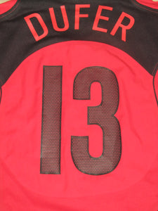 Rode Duivels 2004-06 Home shirt XL #13 Grégory Dufer