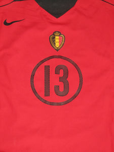 Rode Duivels 2004-06 Home shirt XL #13 Grégory Dufer