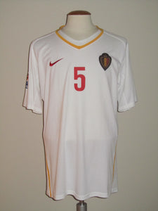Rode Duivels 2008-10 Qualifiers Away shirt PLAYER ISSUE #5