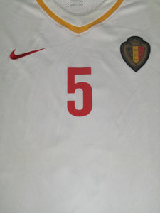 Rode Duivels 2008-10 Qualifiers Away shirt PLAYER ISSUE #5