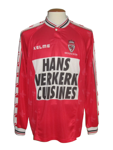 Royal Excel Mouscron 1997-99 Home shirt L/S XL