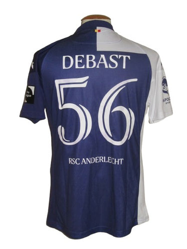 RSC Anderlecht 2023-24 Home shirt L #56 Zeno Debast *new with tags*