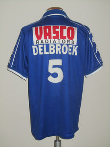 KRC Genk 1999-01 Home shirt XXL #5 Wilfried Delbroek