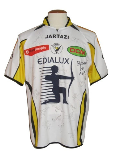 KSC Lokeren 2007-08 Home shirt MATCH ISSUE/WORN #3 João Carlos *signed*
