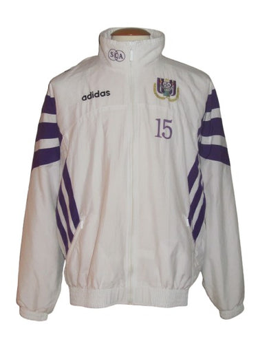 RSC Anderlecht 1996-97 Track jacket PLAYER ISSUE #15 Chidi Nwanu