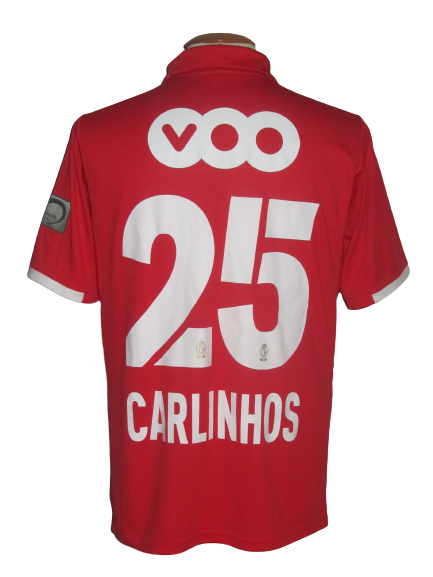 Standard Luik 2017-18 Home shirt MATCH ISSUE/WORN #25 Carlinhos vs RSC Anderlecht