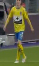 Load image into Gallery viewer, KVC Westerlo 2014-15 Home shirt MATCH WORN #18 Nils Schouterden vs RSC Anderlecht *signed*
