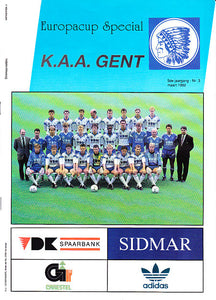 KAA Gent 1991-92 Keeper shirt MATCH ISSUE/WORN #20
