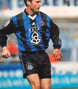 Club Brugge 1998-99 Home shirt MATCH ISSUE/WORN CL/UEFA Cup #22 Koen Schockaert