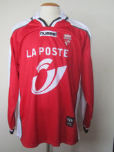 Load image into Gallery viewer, Royal Excel Mouscron 2002-03 Home shirt MATCH ISSUE/WORN #24 Filston Mongu