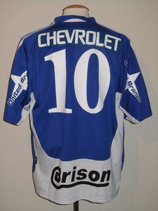 RAAL La Louvière 2004-05 Away shirt MATCH WORN #10 Wagneau Eloi