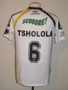 KSC Lokeren 2012-13 Home shirt MATCH WORN #6 Tsholola TIKO