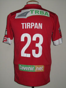 Royal Mouscron Peruwelz 2015-16 Home shirt MATCH WORN #23 Mickaël Tirpan