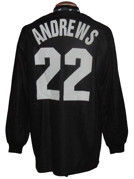 Germinal Ekeren 1996-97 Goal Keeper shirt MATCH ISSUE UEFA Cup #22 Matthew Andrews vs Grazer AK