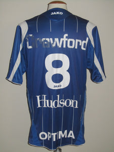 KAA Gent 2008-09 Home shirt MATCH ISSUE/WORN #8 Bernd Thijs