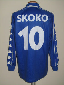 KRC Genk 2000-01 Home shirt MATCH ISSUE/WORN UEFA Cup #10 Josip Skoko