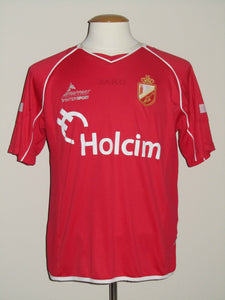 RAEC Mons 2006-07 Home shirt MATCH ISSUE/WORN #28 Wamberto *damaged*