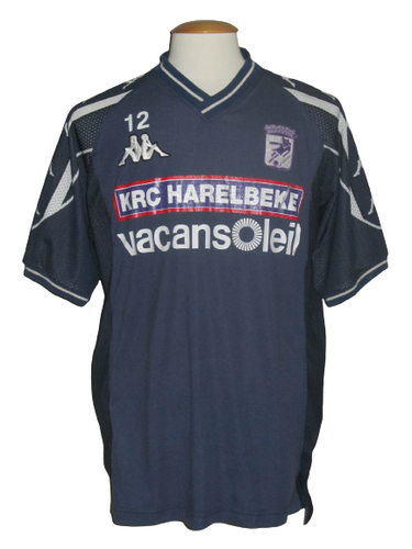 KRC Harelbeke 2000-01 Training shirt PLAYER ISSUE #12 Daniel Maes