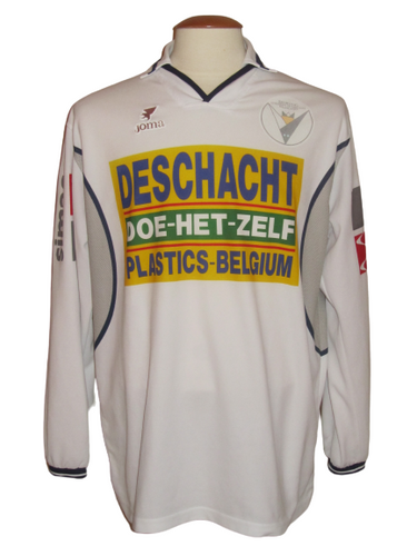 KSC Lokeren 2001-02 Home shirt MATCH ISSUE/WORN #26 Mathieu Eric Mbenga
