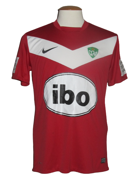 KRC Mechelen 2011-12 Away shirt MATCH ISSUE/WORN #4 Mourad Gloub