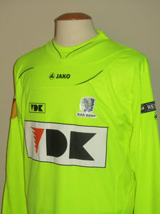 KAA Gent 2010-11 Home shirt Europa League *Misprint* #1 Frank Boeckx