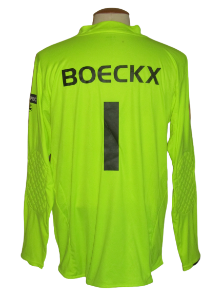 KAA Gent 2010-11 Home shirt Europa League *Misprint* #1 Frank Boeckx