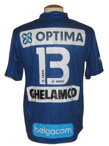 KAA Gent 2010-11 Home shirt MATCH ISSUE/WORN #13 Adriano Duarte