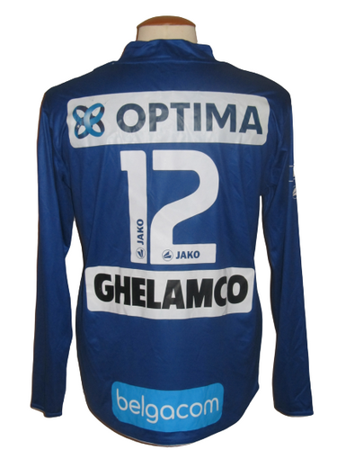 KAA Gent 2010-11 Home shirt MATCH ISSUE/WORN L/S #12