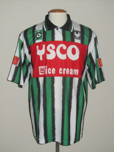 Cercle Brugge 1995-96 Home shirt MATCH ISSUE/WORN #9 Tibor Selymes