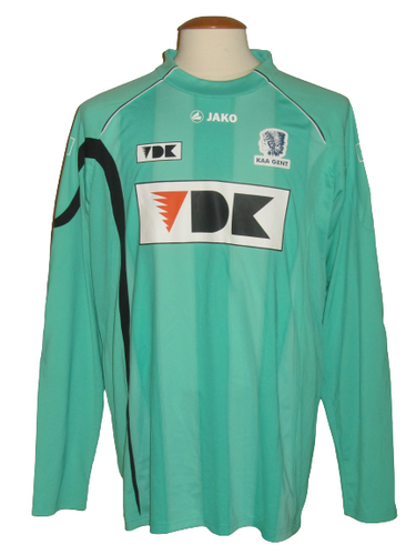 KAA Gent 2011-12 Keeper shirt MATCH ISSUE/WORN #29  Bojan Jorgacevic