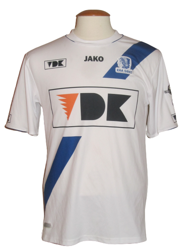 KAA Gent 2012-13 Home shirt MATCH ISSUE/WORN #7 Christian Brüls