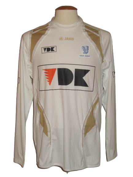 KAA Gent 2009-10 Away shirt MATCH ISSUE/WORN#28 Milos Maric