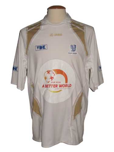 KAA Gent 2009-10 Away shirt MATCH ISSUE/PREPARED #26 Christophe Lepoint vs Anderlecht