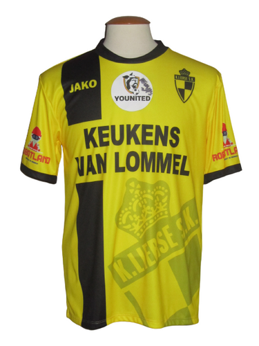 Lierse Kempenzonen 2020-21 Home shirt MATCH ISSUE #41 Raf Meukens *signed*