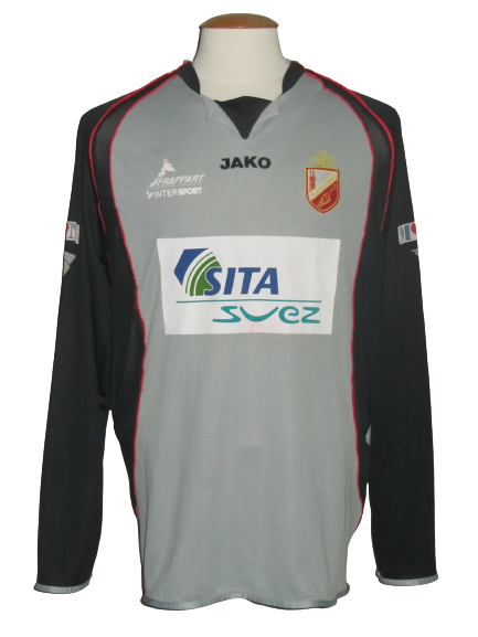 RAEC Mons 2005-06 Away shirt MATCH ISSUE/WORN #16 Dennis Souza