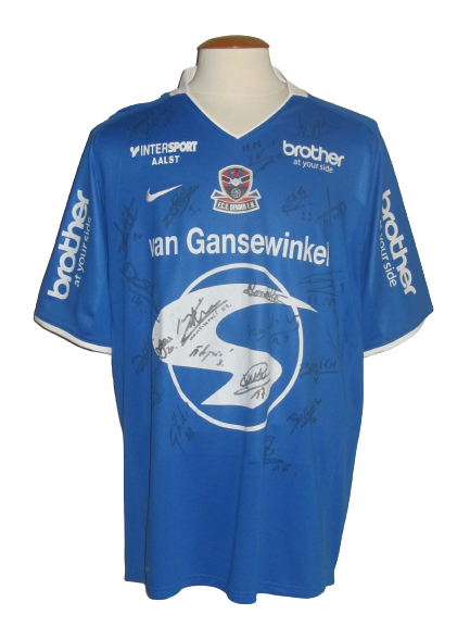 FCV Dender EH 2008-09 Home shirt MATCH ISSUE/WORN #10 Sulejman Smajic *signed*