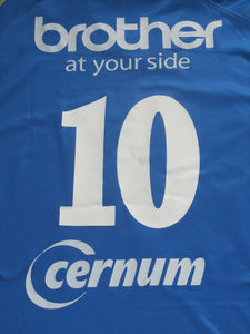 FCV Dender EH 2008-09 Home shirt MATCH ISSUE/WORN #10 Sulejman Smajic *signed*